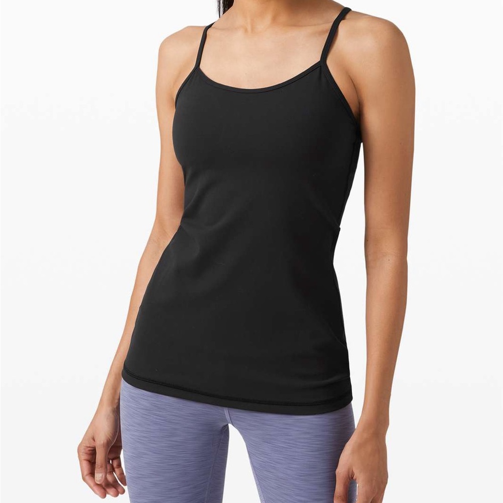 Lululemon Power Y Tank - set of two - black and navy blue - size 4